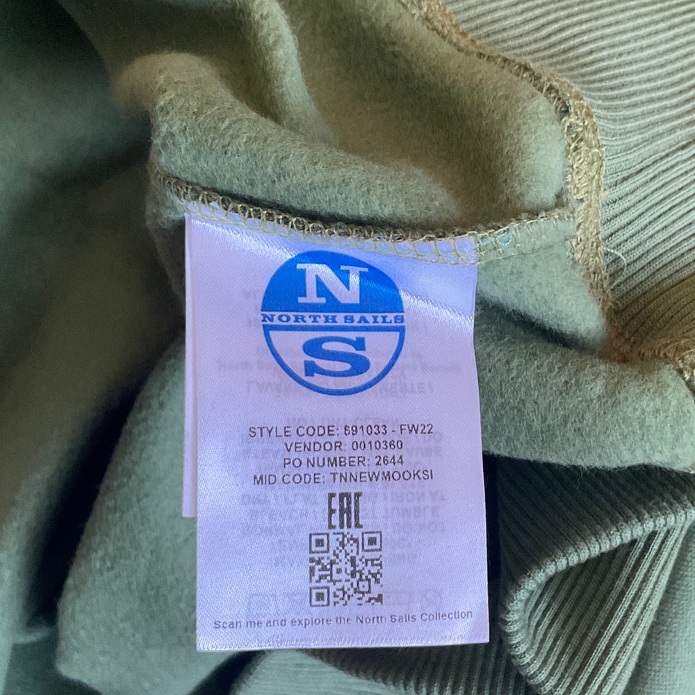 NWT: North Sails Green Crewneck Sweatshirt (L) - Picture 6 of 7